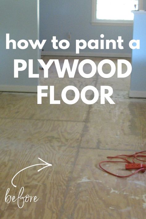 Painted Floors Wood Plywood, How To Finish Plywood Floors, Paint Subfloor Plywood, Ripping Out Carpet Diy, Ripping Up Carpet Diy, Staining Plywood Floors, Painting Subflooring Ideas Diy, Paint Plywood Floor, Painting Hardwood Floors Diy