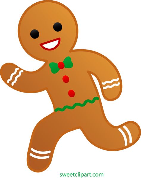 Gingerbread Man Running Clip Art - Sweet Clip Art Gingerbread Man Template, Running Christmas, Cookie Clipart, Man Clipart, Bread Man, Christmas Gingerbread Cookies, Christmas Background Images, Christmas Gingerbread Men, Christmas Drawing