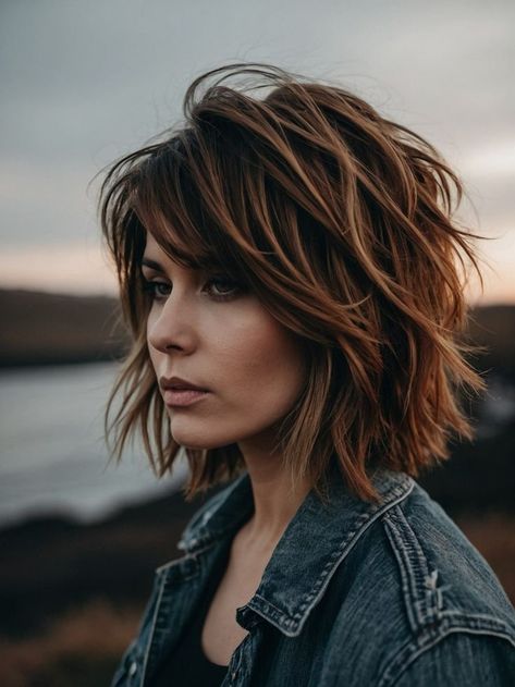 Long Shag Haircut, Layered Haircuts For Medium Hair, Messy Short Hair, Hair Affair, Haircuts For Medium Hair, Shag Haircut, Light Hair, Shoulder Length Hair, Medium Length Hair Cuts