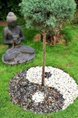 Small Rock Garden Ideas, Garden Landscaping Design Ideas, Zen Garden Ideas, Tile Garden, Ideas For Backyard, Funny Vine, Japanese Garden Landscape, Mini Zen Garden, Zen Garden Design