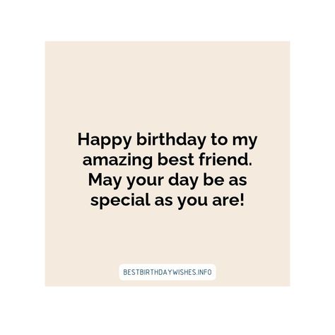 When it's your best friend's birthday, nothing you write in the card will be adequate enough to show how much you love your bestie. But, don't worry, ... | # #BirthdayWishes Check more at https://www.ehindijokes.com/birthday-wishes-for-bestie-quotes/ Bestie Birthday Wishes Short, Short Wishes For Best Friend, Birthday Wishes For Bestie Girl, Short Birthday Wishes For Best Friend, Wishes For Bestie, Quotes For Birthday Wishes, Birthday Wishes For Bestie, Best Friend Birthday Quotes, Ducky Bhai