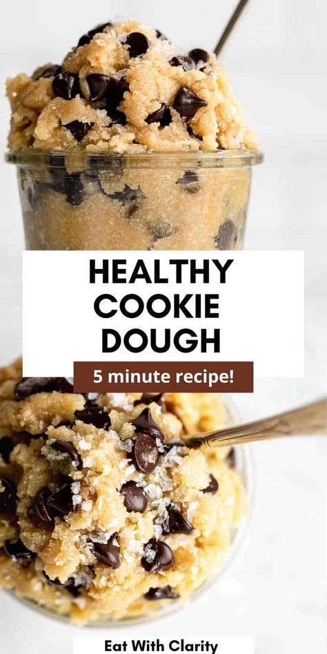 This heathy edible vegan cookie dough is the perfect easy dessert when you need something sweet. This paleo cookie dough is made with almond flour, sweetened with maple syrup and is healthy and ready to eat in 5 minutes. Paleo Cookie Dough, Paleo Cookie, Low Calorie Cookies, Healthy Vegan Cookies, Low Cal Dessert, Edible Cookie Dough Recipe, Healthy Cookie Dough, Healthy Cookie, Vegan Cookie