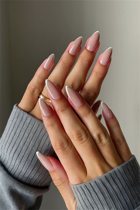 Discover the beauty of understated elegance with this chic nail design featuring neutral plain colors. These simple nail ideas elevate your style while providing a clean and polished finish. The subtle shades blend seamlessly, making them perfect for any occasion—from casual outings to formal events. Embrace minimalist beauty and let your nails speak volumes with this effortless look! Nail Inspo Subtle, Plain Elegant Nails, Solid Almond Nail Colors, Winter Plain Nails, Acrylic Nails Neutral Colors, Simple Nail Ideas Neutral Colors, Almond Nails Plain, Plain Acrylic Nails Almond, Nail Nude Design