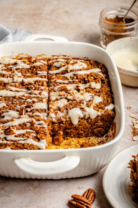 Pumpkin Oatmeal Bake, Pumpkin Baked Oatmeal, Baked Pumpkin Oatmeal, Oatmeal Bake, Pumpkin Pie Oatmeal, Clean Breakfast, Savory Pumpkin Recipes, No Bake Pumpkin Pie, Recipes To Cook