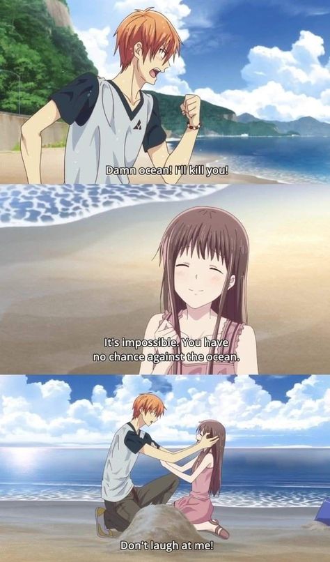 Tohru And Kyo, Fruits Basket Funny, Fruits Basket Kyo, Fruits Basket Manga, Kyo Sohma, Desenhos Love, Fruits Basket Anime, Rice Ball, Fruit Baskets