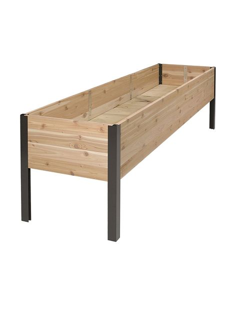 Gardener's Supply 2 Ft x 8 Ft Raised Garden Bed Elevated Cedar Planter Box Standing Garden (24" x 96") Standing Planter, Elevated Planter Box, Elevated Gardening, Cedar Planter Box, Raised Planter Boxes, Raised Garden Planters, Cedar Planters, Garden Planter Boxes, Raised Planter