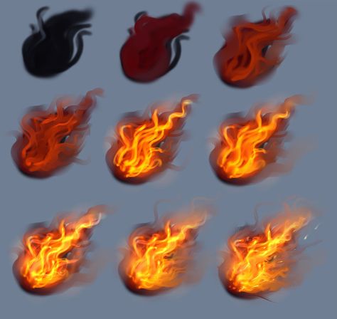 http://conceptcookie.deviantart.com/art/Fire-tutorial-397154009 Fire Flames, Fire Painting, Paint Tool Sai, Airbrush Art, Digital Painting Tutorials, 2d Art, Realistic Drawings, Digital Art Tutorial, Painting Tips