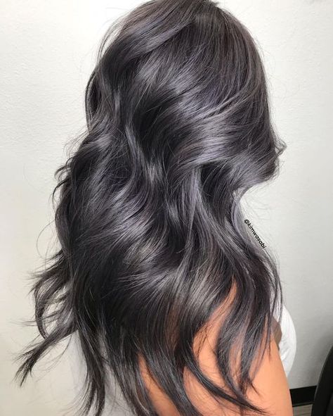 Dark Grey Hair Charcoal, Dark Mushroom Brown Hair, Ash Black Hair Color, Dark Mushroom Brown Hair Color, Ash Black Hair, Mushroom Brown Hair Color, Charcoal Grey Hair, Dark Grey Hair Color, Dark Silver Hair