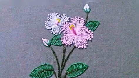 French Knot Flowers, Button Hole Stitch, French Knot Stitch, Stitch Flowers, Embroidery Stitches Tutorial, Hand Embroidery Flowers, Button Hole, French Knots, French Knot