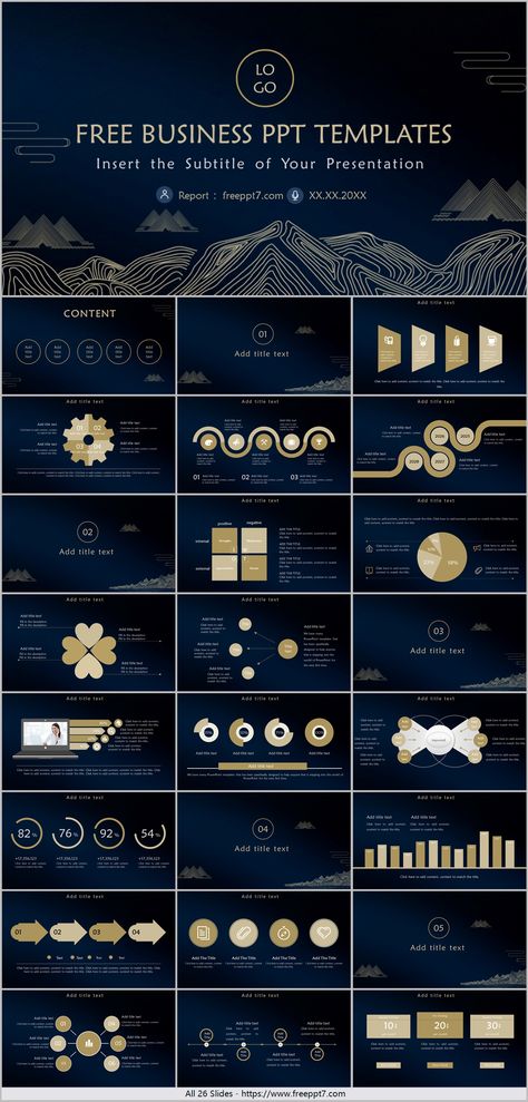 🔥Blue Gold Business PowerPoint Templates🔥Free slides 🔥 Blue Power Point Template, Luxury Powerpoint Template, Blue And Gold Graphic Design, Luxury Ppt Design, Blue Business Aesthetic, Blue Presentation Design, Blue Ppt Template, Aesthetic Powerpoint Templates, Blue And Gold Aesthetic