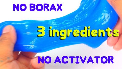 how to make slime no borax no activator DIY How To Make No Activator Slime, How To Make Slime With Out Activator, No Glue No Activator Slime Recipe, Slime No Borax Diy, Ways To Make Slime Without Activator, Slime With No Activator, Slime No Borax, No Activator Slime, Diy Slime No Glue No Activator