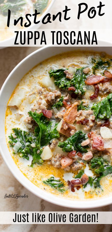 Instant Pot Zuppa Toscana, Zuppa Toscana Soup, Toscana Soup, Instant Pot Pasta Recipe, Pot Recipes Easy, Instant Pot Soup Recipes, Best Instant Pot Recipe, Instant Pot Soup, Instant Recipes