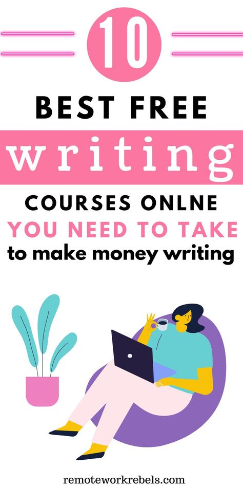 Free College Courses Online, Free College Courses, Free Learning Websites, Free Online Education, Creative Writing Course, Free Online Learning, Free Online Classes, Writing Classes, Make Money Writing