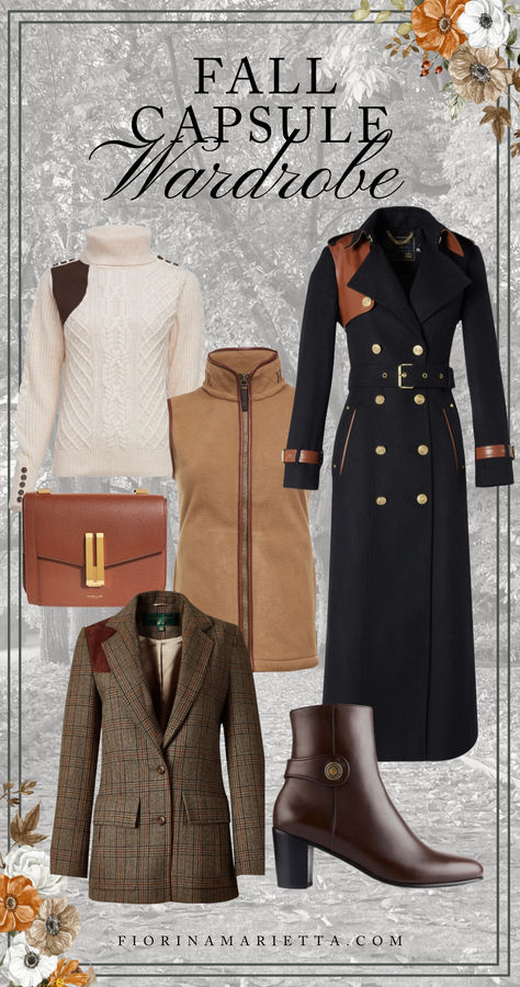 So helpful!!! I always struggle to find elegant and classic transitionak fall items to wear. I didn't even know transitional fall fashion could be so elegant, all the items listed were very helpful. If you want to be ready for transitional weather fashion then read this post! Old Money Outfit Women Fall Winter, British Country Outfits, Money British, British Heritage Fashion, English Countryside Fashion, Countryside Lifestyle, English Country Fashion, Countryside Fashion, Classic British Style