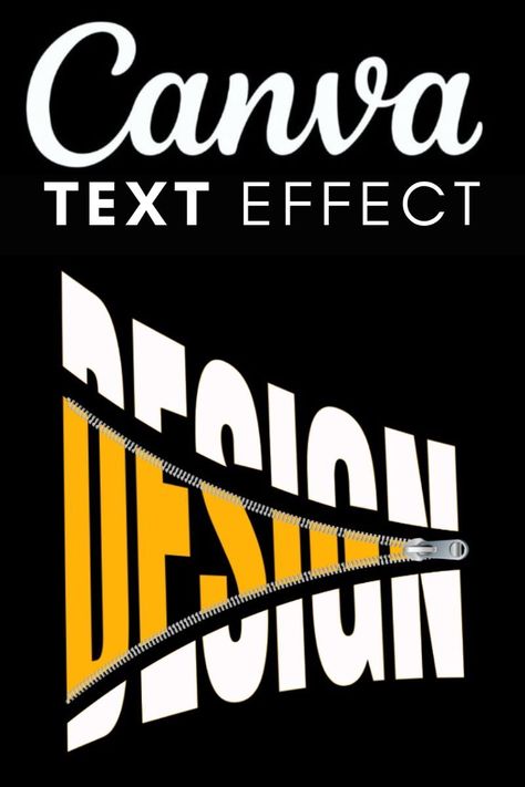 Canva 3D text with zipper effect - tutorial Creative Ads For Digital Marketing, Canva Effects, Academic Coaching, Canva Learning, Business Logo Fonts, Canva Tricks, Canva Creations, Canva Text, Tutorial Canva