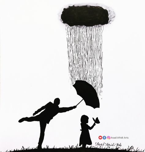 Father &Daughter's Love / Drawing / Youtube, Facebook & Instagram 👉 Asad Afridi Arts Father And Daughters Drawing, Father Daughter Pictures Art, Fathers And Daughters Drawing, Painting Father Daughter, Father Daughter Sketch Drawing, Daughter Father Drawing, Daughter And Father Drawings, Drawings Of Father And Daughter, Father Daughter Drawing Easy