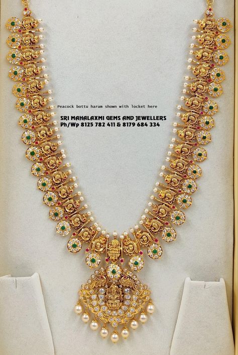 Bottumala Haram Latest Designs, Light Weight Antique Haram Designs Gold, Bottu Haram Designs, Muvvala Haram Designs Gold Latest, Bottumala Haram, Bottu Mala Jewellery Designs, Bottumala Designs, Nakshi Haram Designs, Bottu Mala Designs