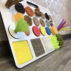 Excited to share this item from my #etsy shop: Sensory Busy board Premium Educational toy Montessori Activity wooden toddler 1st birthday 1 year kids #toys #busyboard #activityboard #sensoryboard #educationaltoy #montessoritoys #woodentoy #toddlertoy Toddler Busy Board, Baby Sensory Play, Sensory Board, Busy Boards For Toddlers, Sensory Boards, Activity Board, Montessori Baby, Busy Board, Montessori Materials