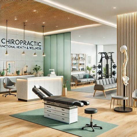 Physio Clinic Design, Modern Doctor Office Design, Pt Clinic Design Ideas, Physiotherapy Room Decor, Therapy Clinic Design, Physical Therapy Clinic Design, Chiropractor Office Design, Physical Therapy Office, Physiotherapy Room