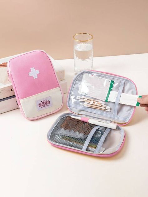 Kpop Oc, Travel Bedroom, Survival First Aid Kit, Medicine Kit, Mini First Aid Kit, Medication Storage, Emergency Bag, Medicine Storage, Medical Bag