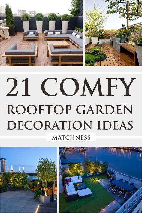 Outdoor Rooftop Patio Ideas, Rooftop Lighting, Rooftop Decor, Industrial Farmhouse Living Room, Roof Terrace Design, Rooftop Patio Design, Roof Garden Design, Garden Decoration Ideas, Outdoor Entryway