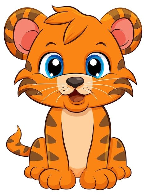 Cute Tiger Clipart, Tiger Cartoon Images, Cute Animal Pictures Cartoon, Tiger Cute Drawing, Animals Clipart For Kids, Cute Tiger Drawing, Tiger Cartoon Drawing, Cute Tiger Cartoon, Clip Art Animals