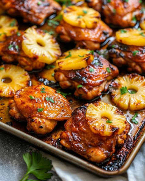 Baked Huli Huli Chicken, Huli Chicken, Huli Huli, Huli Huli Chicken, Pineapple Chicken, Chicken Dishes Recipes, Poultry Recipes, Slam Dunk, Butter Chicken