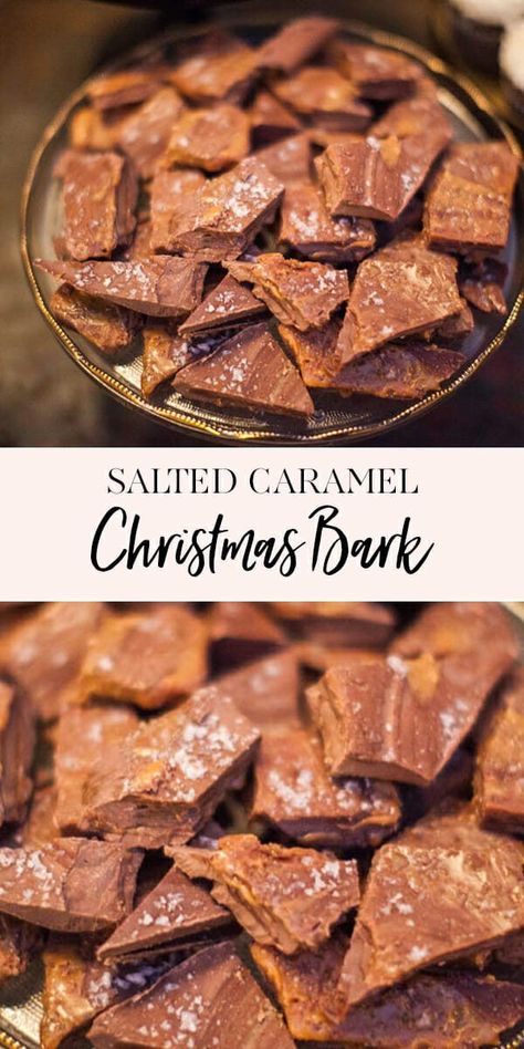 Salted Caramel Bark, Caramel Christmas, Cookie Brittle, Candy Bark Recipes, Desert Bars, Bark Candy, Christmas Bark Recipes, Wedding Foods, Cupcakes Homemade