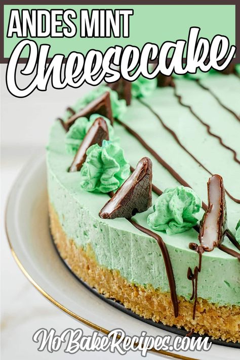 Andes Mint Mini Cheesecakes, Andes Mint Cheesecake Recipes, Andes Mint Pie, Andes Cheesecake, Andes Mint Pie Recipe, Mint Cheesecake Recipes, Andes Mint Cake Recipe, Andes Mint Cheesecake, Andes Mint Recipes