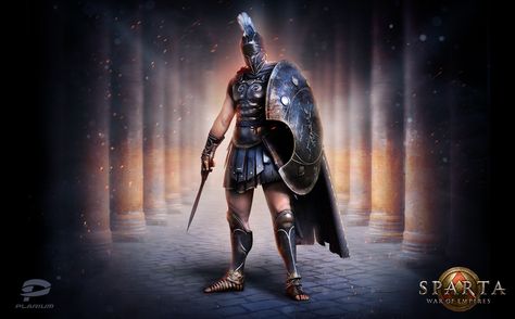 Sparta: War of Empires Concept Art Imperiul Roman, 3d Karakter, Viking Metal, Roman Soldier, Greek Warrior, Spartan Warrior, Armor Of God, Fantasy Armor, Fantasy Warrior