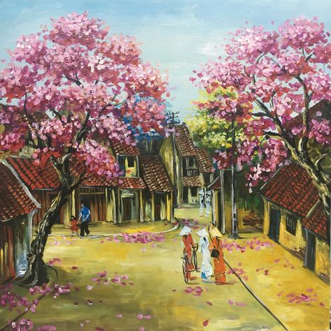 Vietnam Artwork, Vietnam Painting, Vietnam Saigon, Rennaissance Art, Texture Painting On Canvas, Create Canvas, Monkey Art, Beautiful Oil Paintings, Painting Inspo