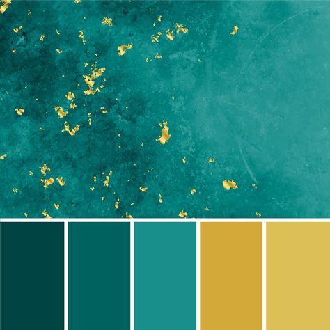 Teal Color Palettes, Aqua Color Palette, Teal Palette, Gold Color Palette, Teal Color Palette, Teal Color Schemes, Turquoise Color Palette, Green Color Combinations, Gold Color Palettes