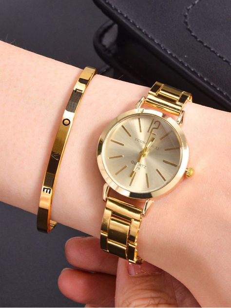 Teen Watches, Golden Watch, Diamond Watches Women, Teen Jewelry, Rhinestone Fashion, Bracelet Love, Womens Watches Luxury, Girls Watches, Engraved Bracelet