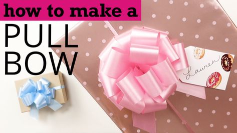 How to Use Pull Bows for Perfect Bows Every Time via @nashvillewraps Pull Bows, Perfect Bow, Wholesale Gifts, How To Make Ribbon, Gift Bows, Christmas Gift Baskets, Ribbon Crafts, Ribbon Bows, Satin Ribbon