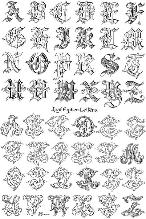 Gothic Letter Tattoo, Baroque Font, Fancy Cursive Fonts, Old English Alphabet, Lettering Styles Alphabet, Gothic Lettering, Tattoo Lettering Styles, Modern Calligraphy Fonts, Gothic Fonts