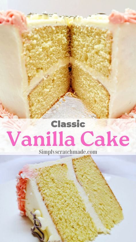 9 Inch Cake Recipe, Perfect Vanilla Cake, No Peek Chicken, No Peek, Vanilla Sheet Cakes, Easy Vanilla Cake, Easy Vanilla Cake Recipe, Vanilla Birthday Cake, Fluffy Rice