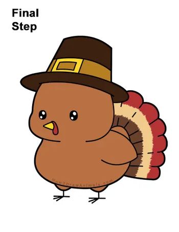 Draw a Cute Cartoon Pilgrim Turkey Thanksgiving Turkey Cartoon Drawing Thanksgiving, Draw A Turkey, Thanksgiving Drawings, Thanksgiving Videos, Turkey Drawing, Turkey Cartoon, Autumn Doodles, Cartoon Turkey, Baby Turkey