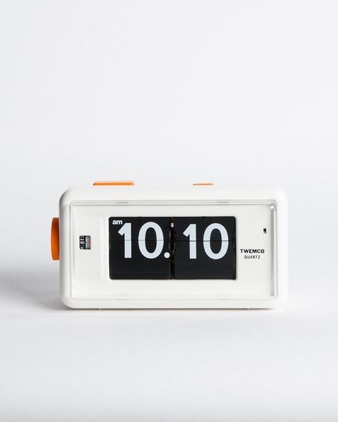 11 Cute Alarm Clocks You'll Actually Want On Your Nightstand - Camille Styles Flip Alarm Clock, Cute Alarm Clock, Retro Gadgets, Dieter Rams, Digital Clocks, Design Industrial, Luminaire Design, Design Milk, Clock Design