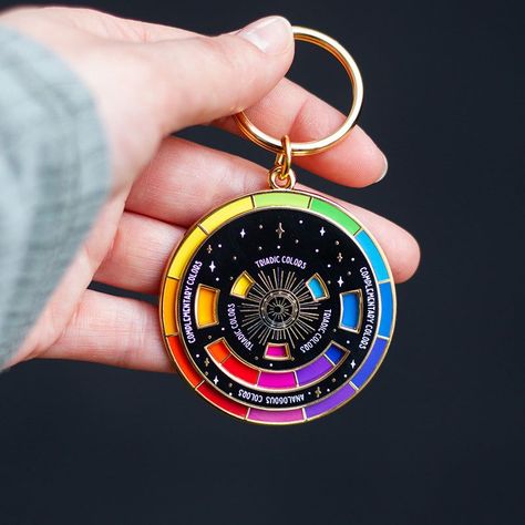 Original Color Wheel Interactive Enamel Keychain

Spin the color wheel to find your perfect color combination! Perfect for artists, designers, and anyone who loves color. #colorwheel #enamelkeychain . #Interactive_Keychain #Graphic_Design_Teacher #Pins_Design #Enamel_Keychain Gifts For Graphic Designers, Interactive Design Ideas, Interactive Keychain, Graphic Design Teacher, Keychains Ideas, Pins Design, Gifts For Artists, Enamel Keychain, Gold Keychain