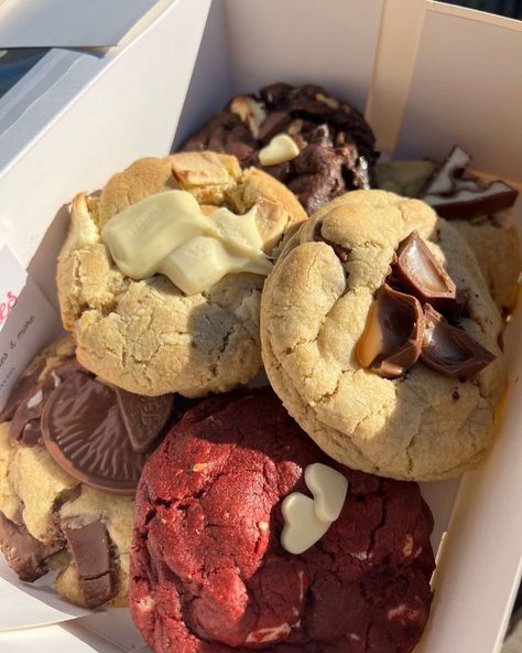 Tiktok Cookies, Loaded Cookies, Cookies Nyc, Nyc Birthday, Assorted Cookies, Skincare Accessories, Stuffed Cookies, Gooey Cookies, Cookie Gift