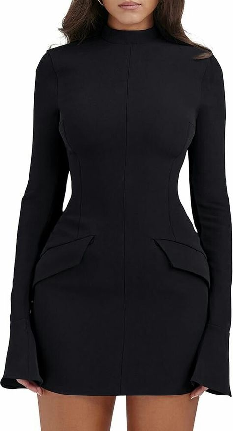 Flare Corporate Dress, Lbd Black Woman, Classy Women Outfits Dresses, Dresses For Broad Shoulders For Women, Simple Short Dresses Classy, Short Dress Styles Classy, Graduation Dress Styles, Jazz Club Outfit Classy, Graduation Party Outfit Ideas