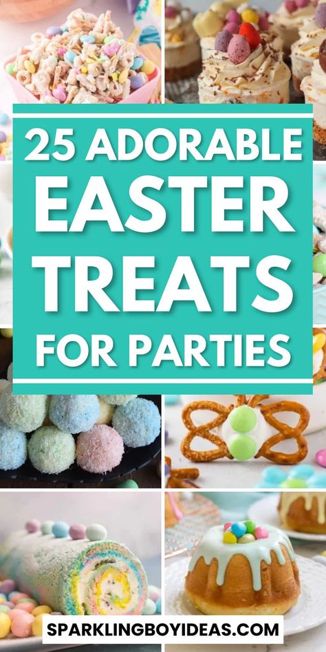 Looking for fun and cute Easter treats to make with your family? Look no further! Our Easter treat ideas are sure to delight everyone. From easter cookies like bunny shaped cookies to easter cupcakes and easter cakes to other easter desserts, these spring treats are easy to make and perfect for Easter celebrations. Get ready to impress your guests with these sweet and delicious Easter snacks! Don’t forget to check out our fun and easy Spring treat ideas. Spring Treat Ideas, Easter Treats To Make, Cute Easter Treats, Easter Treat Ideas, Easter Treats For Kids, Easter Candy Recipes, Diy Easter Treats, Easter Sweet Treats, Easter Deserts