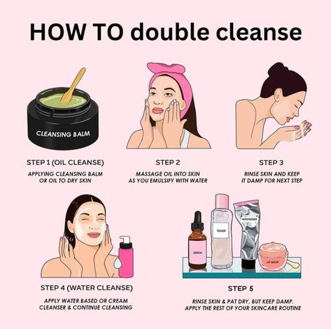 Haut Routine, Double Cleanse, Skin Advice, Skin Care Routine Order, Cleansing Routine, Double Cleansing, Basic Skin Care Routine, Perfect Skin Care Routine, Remove Makeup