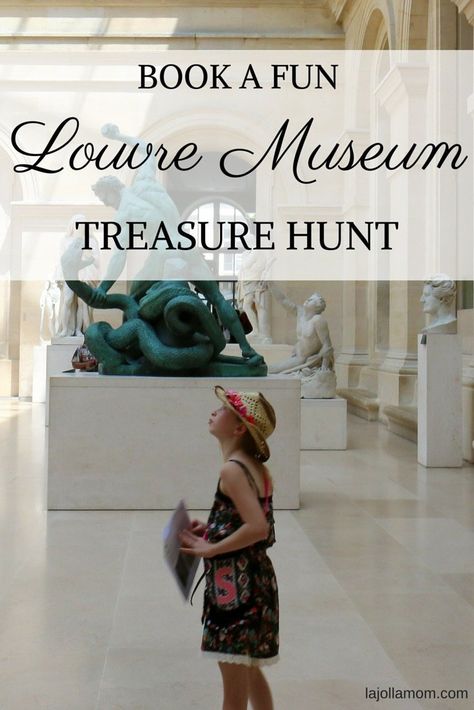 My daughter happily explored the Louvre Museum in Paris for over two hours thanks to a treasure hunt by THATLou. Happily Engaged, Paris With Kids, Treasure Hunt For Kids, Museum In Paris, Treasure Hunt Clues, The Louvre Museum, Montmartre Paris, Museums In Paris, Visit France