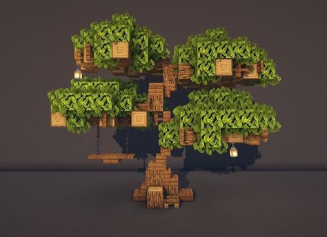 Bonsai Tree Minecraft, Minecraft Tree, Minecraft Garden, Rumah Minecraft Sederhana, Minecraft Structures, Minecraft Interior Design, Build Inspiration, Minecraft Cottage, Cool Minecraft Creations