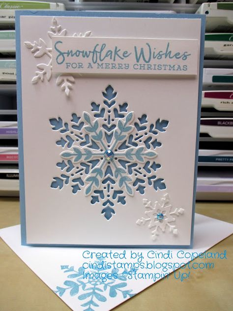 Blue Christmas Cards, Winter Wonderland Card, Christmas Medley, Christmas Card Sayings, Stamped Christmas Cards, Simple Christmas Cards, Snowman Cards, Snowflake Cards, Christmas Card Art