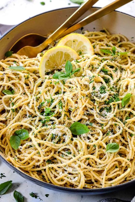 Limone Spaghetti, Easy Lemon Pasta, Lemon Pesto Pasta, Pasta With Lemon Sauce, Lemon Basil Pasta, Linguini Pasta, Lemon Pasta Recipes, Lemon Garlic Butter Sauce, Lemon Spaghetti