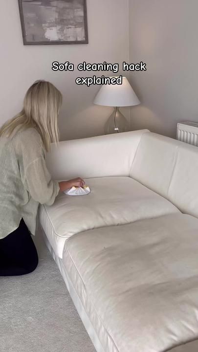 Anna ✨ Home, hacks & cleaning on TikTok How To Clean A Sofa, Sofa Cleaning Hacks, Hanging Glass Planters, Sofa Cleaning, Vertical Garden Planters, Garden Kneeler, Clean Couch, Bicarbonate Of Soda, Grow Lights For Plants