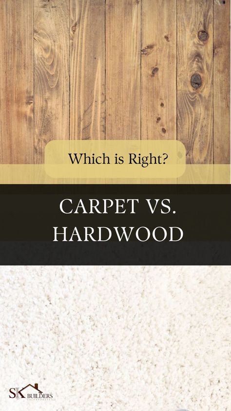 The age old questions: carpet or hardwood? Consider these factors before you choose your next flooring option for your home. #Carpet #HardwoodFloors #Flooring #HomeDecor #HomeStyle #DIYProjects #CarpetVSHardwood #Style Types Of Hardwood Floors, Improve Indoor Air Quality, Home Carpet, Types Of Carpet, Pale Colors, Engineered Hardwood Flooring, Types Of Flooring, Flooring Options, Hardwood Flooring