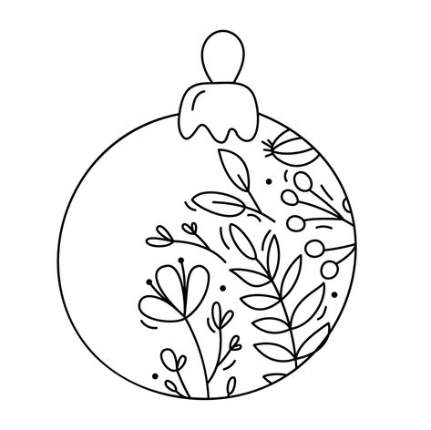 Embroidery Doodles, Christmas Line Art, Ornament Drawing, Christmas Embroidery Patterns, Christmas Doodles, Christmas Card Art, Christmas Drawing, Christmas Makes, Window Art